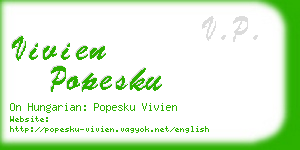 vivien popesku business card